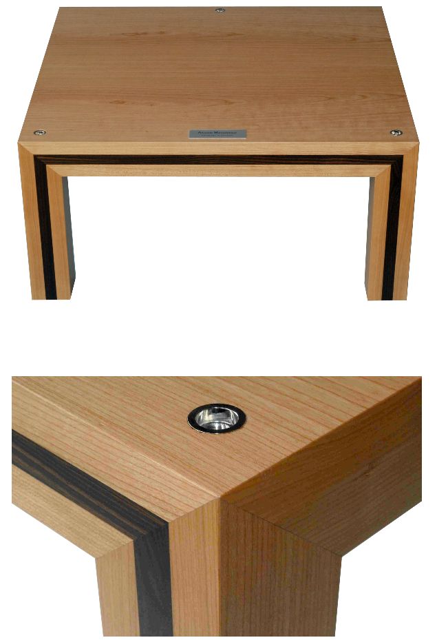 Modulare Racksysteme & Gerätebasen Kirsche mit Makassarstreifen