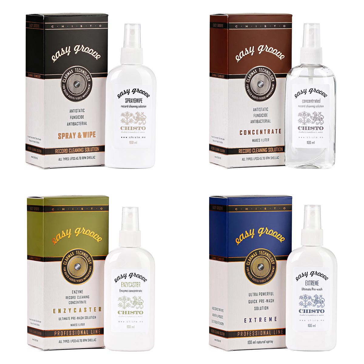 CHISTO EASY GROOVE Schallplatten Pflegeprodukte – das beste Komplettprogramm am Markt! Chisto Easy Groove Vinylpflege Produkte