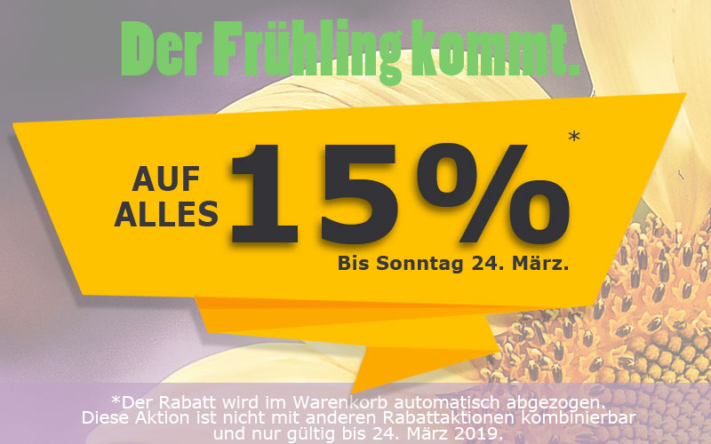 Frühlingsaktion 2019 Frühlingsaktion 2019