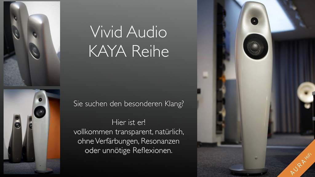 Vivid Audio Kaya Reihe neu bei Aura Hifi