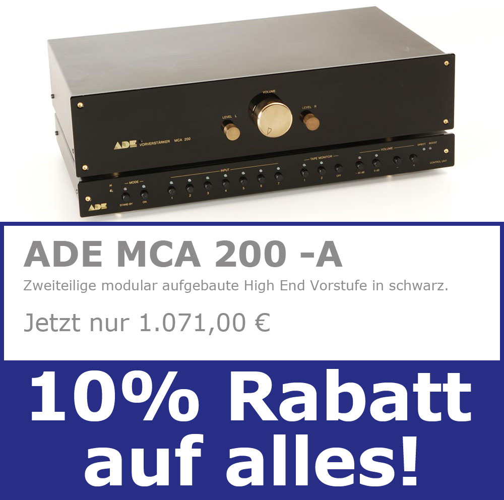 10% Rabatt auf alles, bis morgen! ADE MCA 200