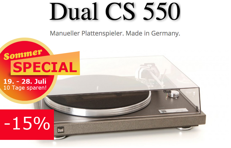 Dual CS-550 mit 15% Rabatt beim springair.de Sommer Special Dual CS-550