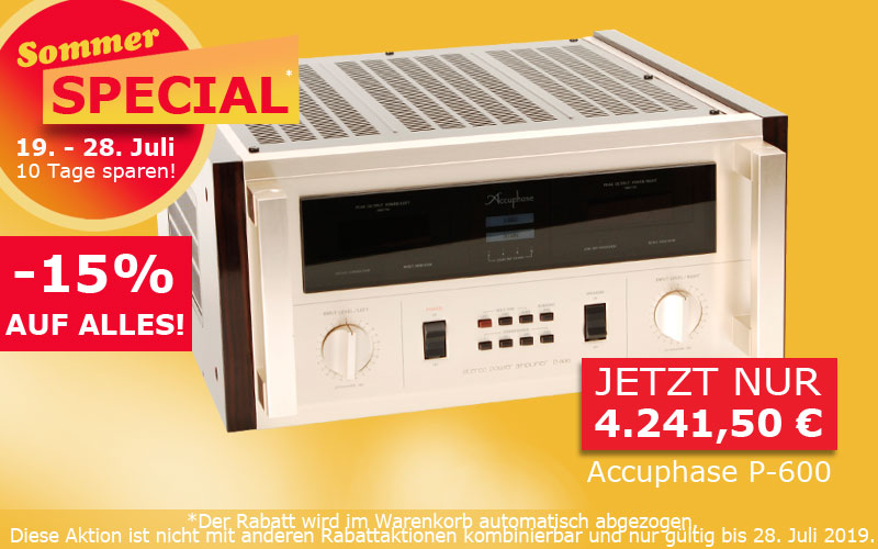 Accuphase P-600 mit 15% Rabatt im springair.de Sommer Special! Accuphase P-600