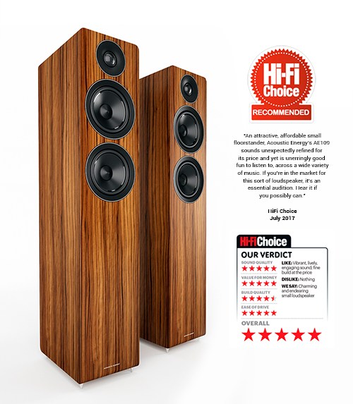 ACOUSTIC ENERGY AE 109 im Hifi-World Test – 5 Globes 5 Globes für Acoustic Energy AE 109 (Hifi-World)