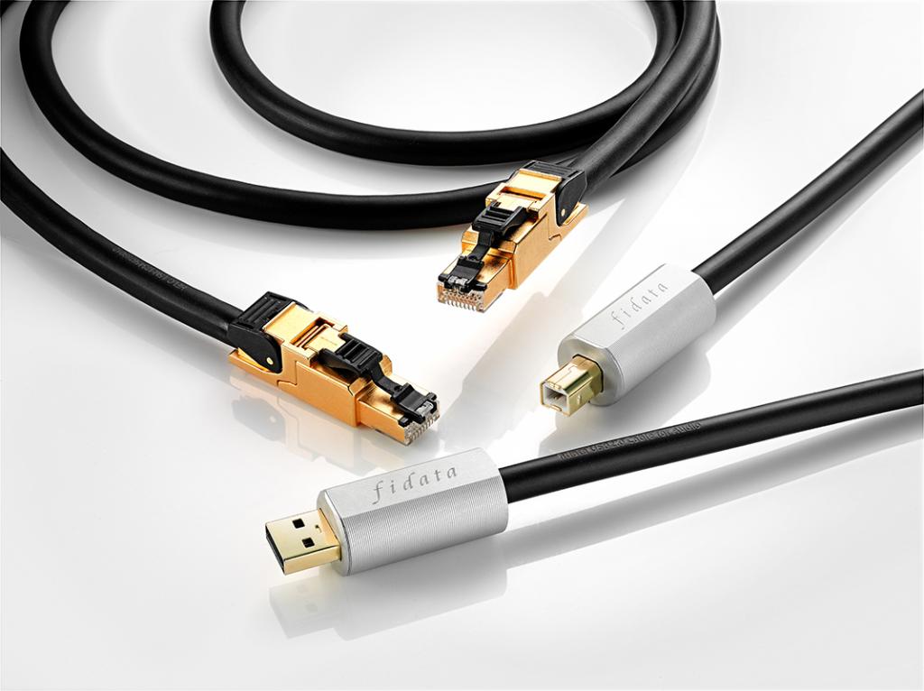 Fidata USB- und Ethernetkabel - Fidata HFU2 und Fidata HFLC