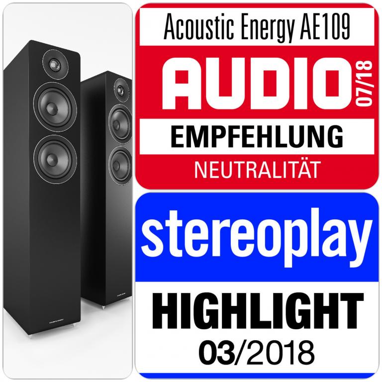 ACOUSTIC ENERGY  AE 109 Acoustic Energy Standlautsprecher AE 109 - Audio & stereoplay