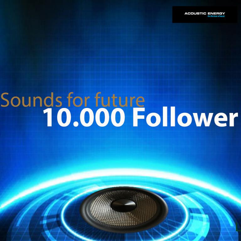 10000 Follower auf Instagram 10.000 Follower für Acoustic Energy Lautsprecher auf Instagram