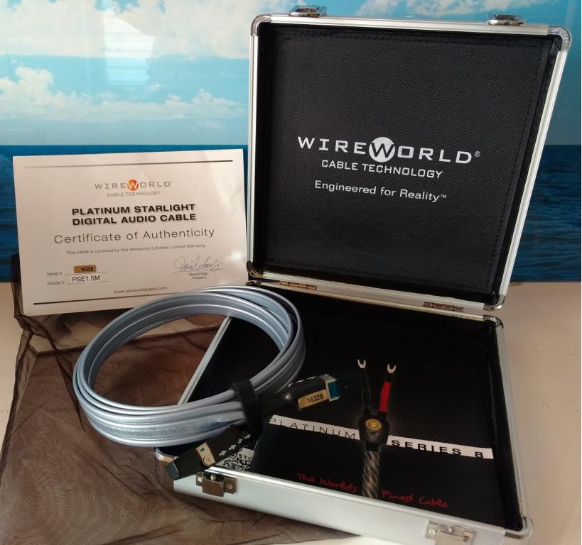 Ethernetkabel von WireWorld Wireworld Platinum Starlight Ethernetkabel RJ45 Digitalkabel Router Internet 