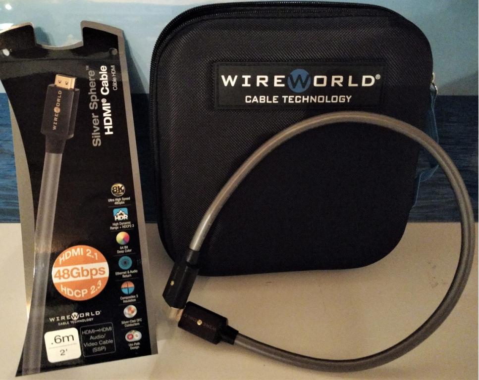 48 GBit/s WireWorld Silver Sphere HDMI 2.1 Kabel WireWorld HDMI Video 48 GBit 8K Audio TV Fernseher 