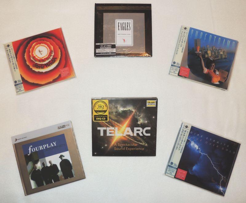 UHQ-CD; K2-HD Mastering; MQA-CD; Audiophile CDs und LPs