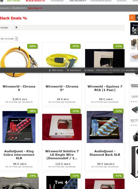 Black Deals jetzt auch bei uns : www.audio-offensive.de und www.berlin-hifi.de