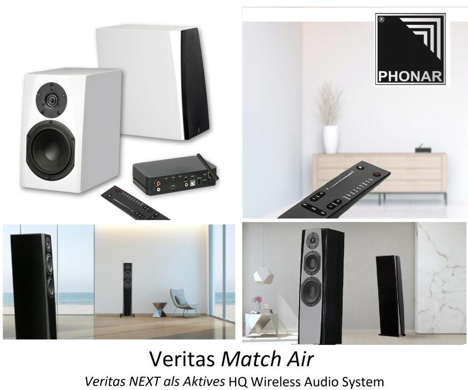 Umrüstung durch Phonar Akustik: Veritas NEXT wird zu Match & Match Air - Passiv wird zu Aktiv