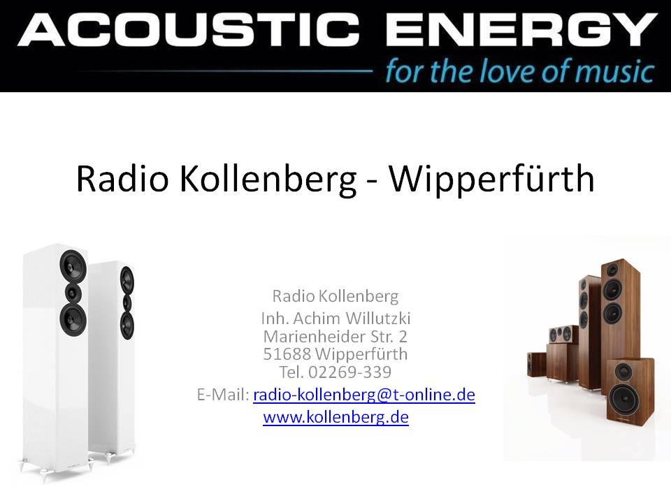 Unser ACOUSTIC ENERGY Partner in Wipperfürth Acoustic Energy Lautsprecher Beratung in Wipperfürth bei Köln: Radio Kollenberg