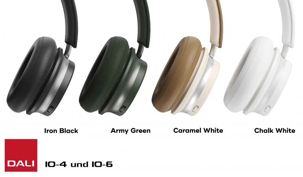 Zwei neue extravagante Farbvarianten für DALIs Kopfhörer IO-4 und IO-6 Die DALI Kopfhörer sind in vier attraktiven Varianten lieferbar