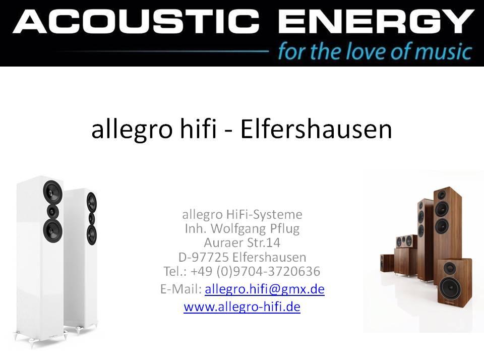 Top Beratung in Elfershausen bei Würzburg rund um Hifi, Highend, Lautsprecher. Acoustic Energy Lautsprecher in Elfershausen bei Würzburg