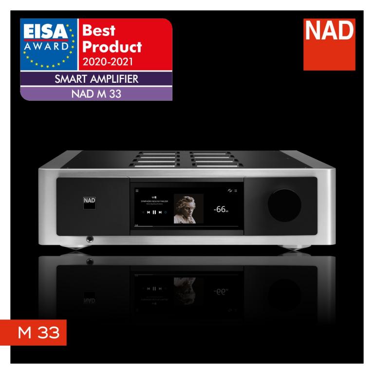 NAD M33 - Streaming Vollverstärker der Extraklasse Der EISA Gewinner NAD M33 lässt kaum Wünsche offen.