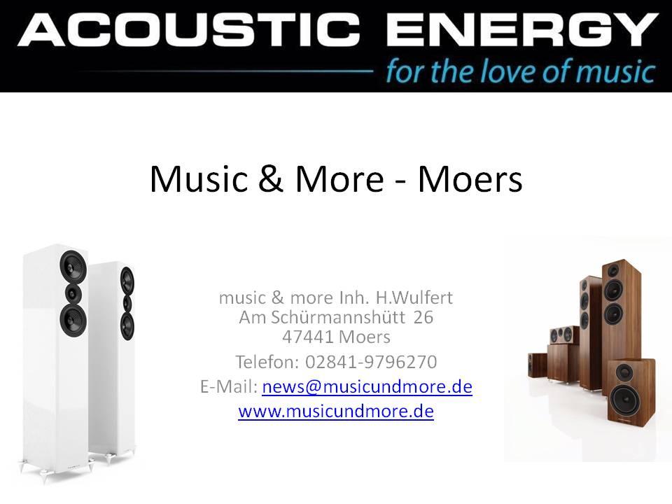 Top Beratung vor Ort -Moers-  Acoustic Energy Lautsprecher & Hifihändler in Moers: music & more bietet Top Beratung vor Ort