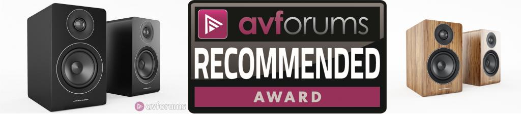 ACOUSTIC ENERGY AE 100 im AVForums.com Test – Recommended Award Empfehlenswerter Kompaktlautsprecher: Acoustic Energy AE 100 beim AVSforums.com
