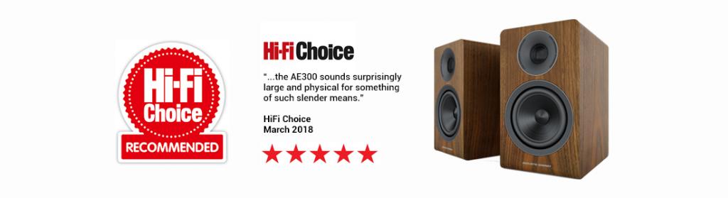 ACOUSTIC ENERGY AE 300 – Hifi Choice „Recommended“ Hifi Choice Kaufempfehlung Kompaktlautsprecher Acoustic Energy AE 300