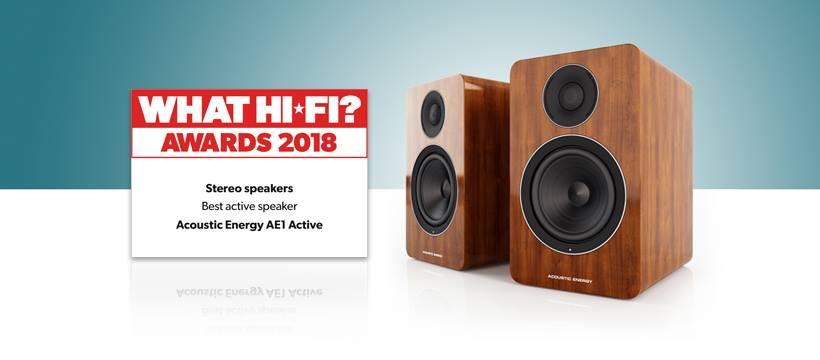 ACOUSTIC ENERGY AE 1 Active im WhatHifi? Test – 5 Stars Das beste zum Jahresende: Aktivlautsprecher Acoustic Energy AE 1 Active 