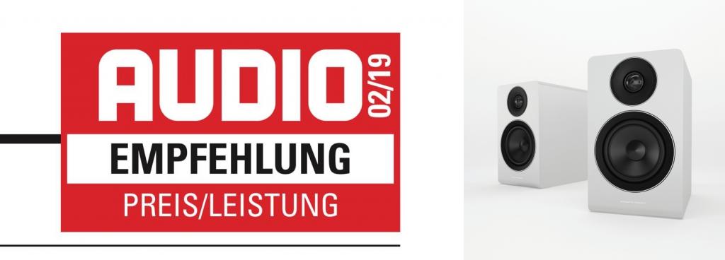 AUDIO-Empfehlung Preis/Leistung für die ACOUSTIC ENERGY AE 100 Empfehlung Audio 2/2019: Kompaktlautsprecher Acoustic Energy AE 100