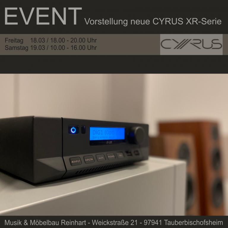 CYRUS XR Serie ... Präsentation in Tauberbischofsheim 