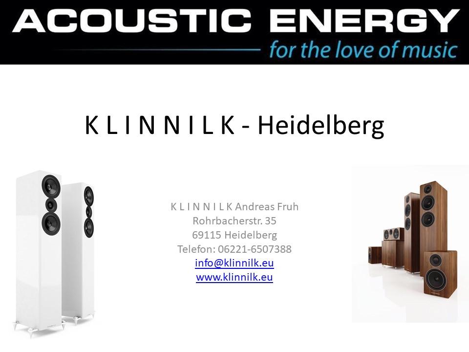Unser ACOUSTIC ENERGY Hifihändler in Heidelberg Acoustic Energy Lautsprecher in Heidelberg: Klinnilk 