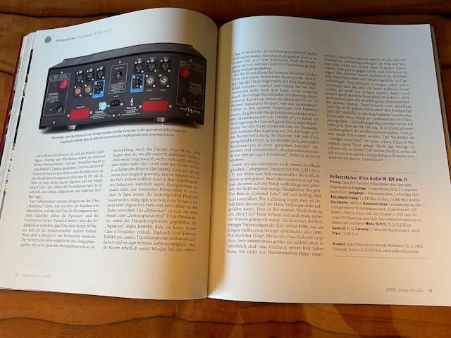 sehr schöner Test vom Vitus RI 101 MK 2 Vollverstärker in der neuen IMAGE Julii/August 2022 www.audio-offensive.de und www.berlin-hifi.de