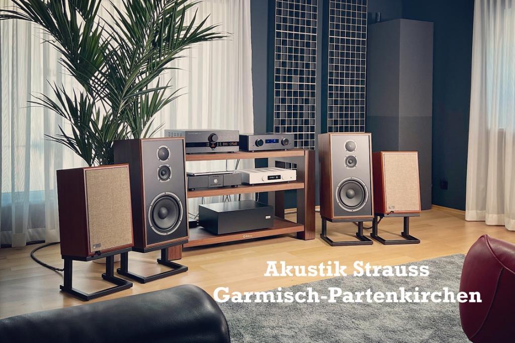 KLH Lautsprecher vorführbereit Eindruck vom Set-Up bei Akustik Strauss