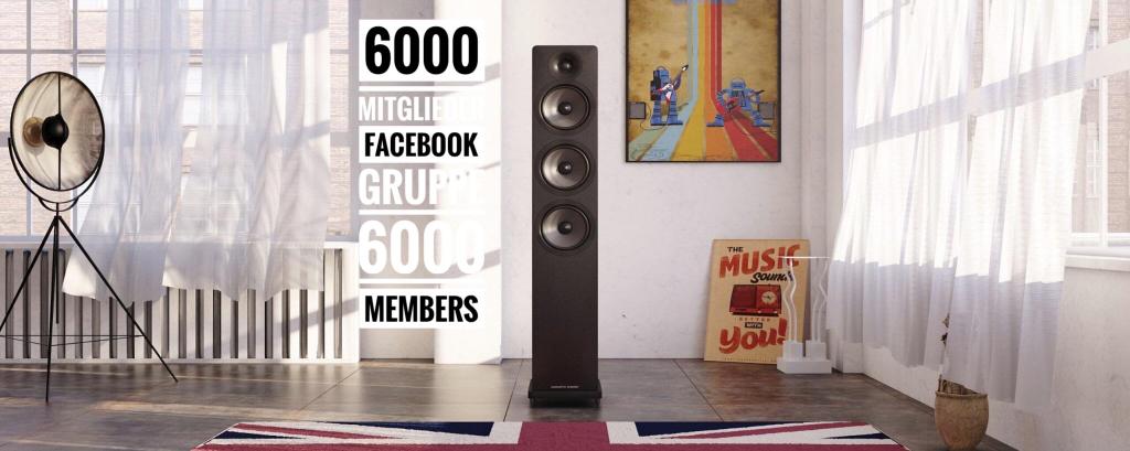 Rasant steigt unsere Acoustic Energy – Gruppe auf Facebook auf jetzt 6000 Mitglieder! 6000 Mitglieder in de Acoustic Energy Lautsprecher Gruppe auf Facebook