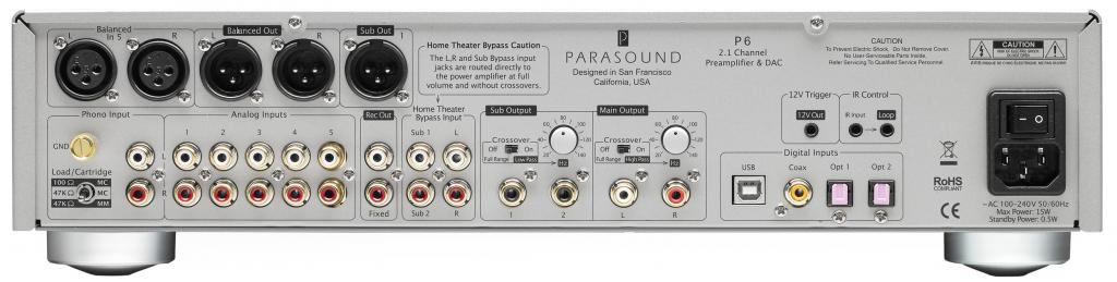 Parasound P6 und A23+ P6 Vorverstärker Parasound