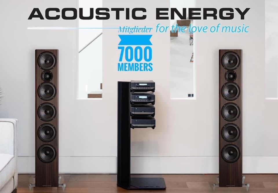 7000 Mitglieder für ACOUSTIC ENERGY Facebook-Gruppe Es steigt und steigt... Immer mehr Mitglieder für Acoustic Energy auf Facebook