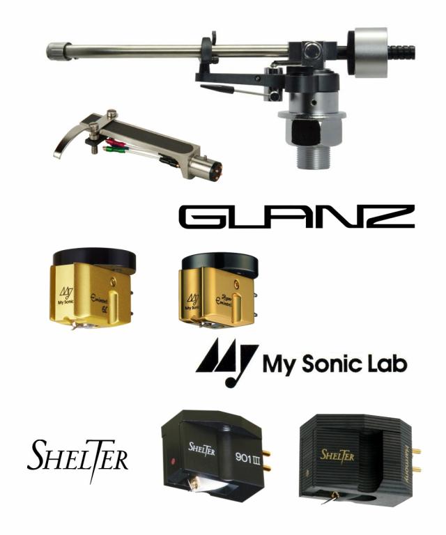 Neue Serie Glanz Tonarme mit My Sonic Lab und Shelter Tonabnehmern 