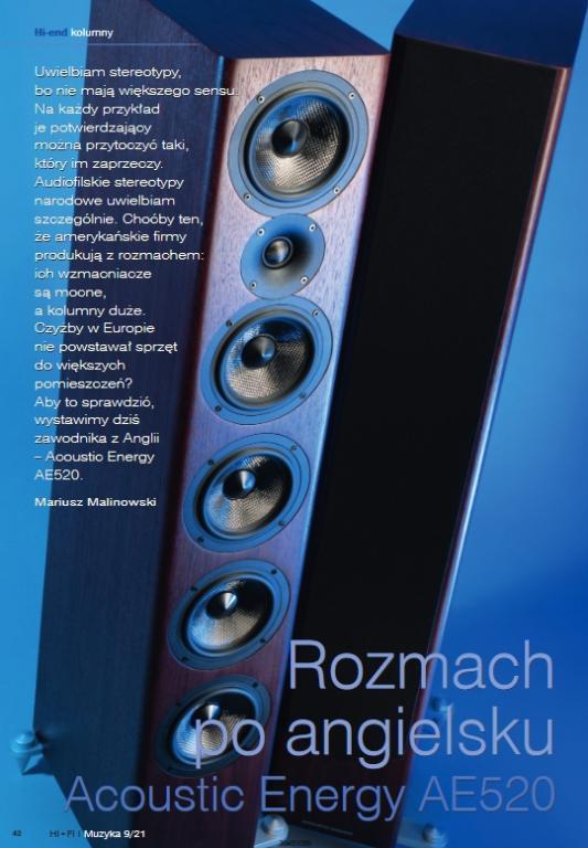 Hifi i Muzyka: ACOUSTIC ENERGY AE 520 -  Phänomenaler Lautsprecher Acoustic Energy AE 520