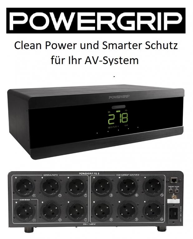 POWERGRIP: Clean Power +  Smarter Schutz PowerGrip_Stromfilter_Strom_Filter_Bluetooth_Powerconditioner_Phonar_WireWorld_Hifi_Musik