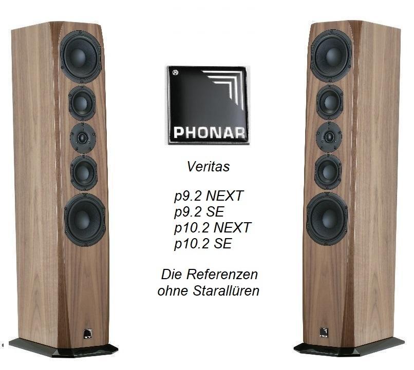 In Vorführung: Phonar Veritas p10.2, p9.2 NEXT/SE. Die Referenzen die Starallüren nicht nötig haben! Phonar_Veritas_Next_Bluetooth_P9.2_NEXT_Lautsprecher_Hifi_mp3_ScanSpeak_Passiv_Aktiv_Verstärker