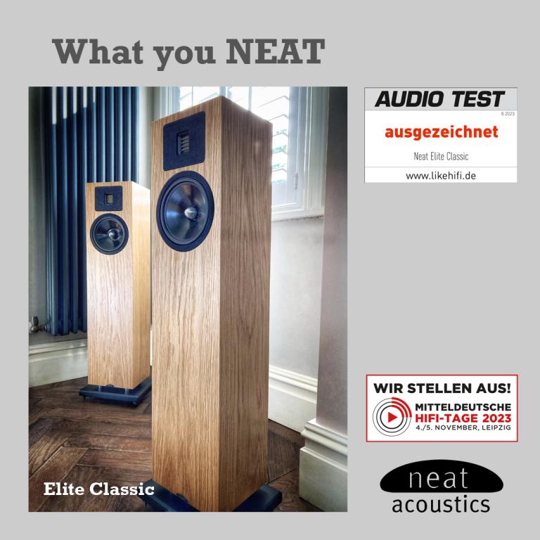 Neue Lautsprecher von NEAT Acoustics bei den MDHT in Leipzig