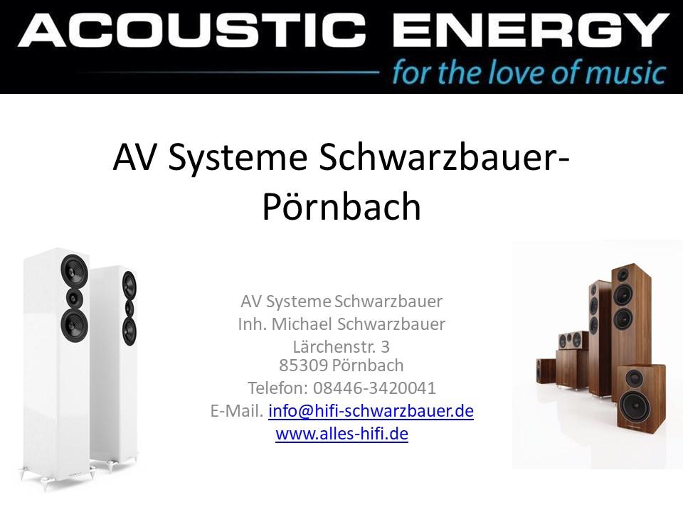 ACOUSTIC ENERGY Hifihändler in Pörnbach bei Ingolstadt Acoustic Energy Lautsprecher in Pörnbach bei Ingolstadt