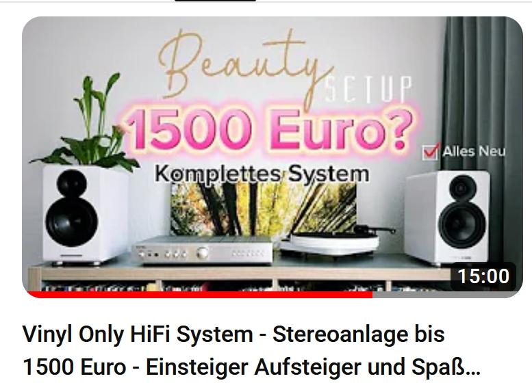Stereoanlage für 1500 Euro mit Acoustic Energy AE 100² Sehr guter Klang für 1500 Euro? Für Vinyl? Rotel und Acoustic Energy!