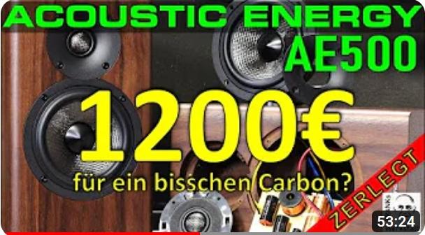 Test: Acoustic Energy AE 500 im Video bei Frank Zerlegt - Acoustic Energy AE 500 Kompaktlautsprecher bei Franks Werkstatt der Lautsprechertechnik