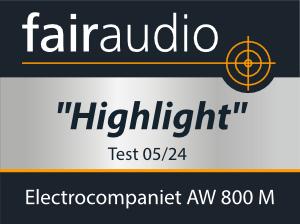fairaudio - Highlight für die Electrocompaniet AW800M und EC4.8 MKII