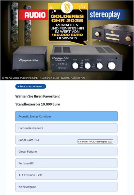 AUDIO stereoplay Leserwahl 2025 