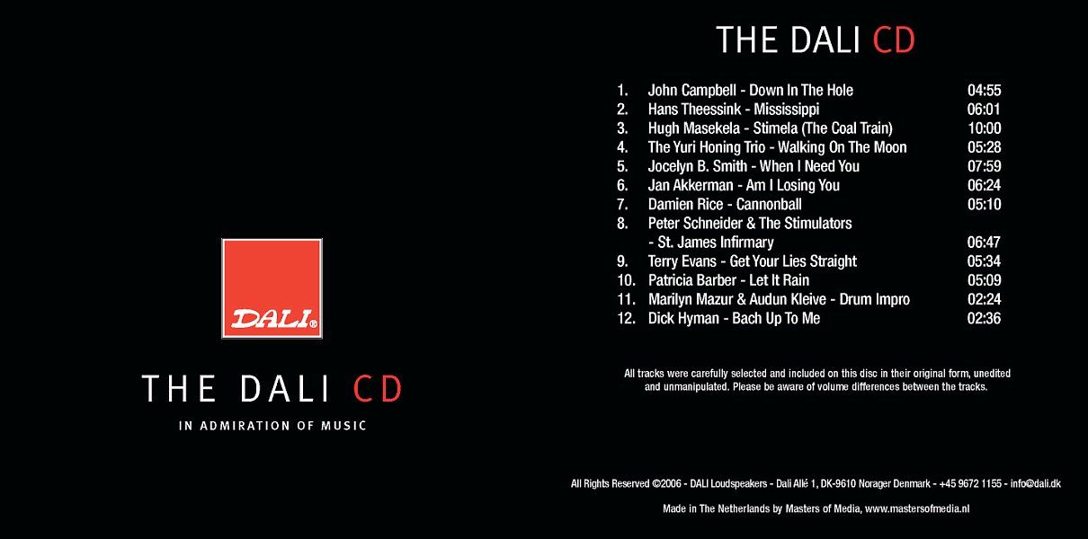 neue DALI Demo CD erschienen The DALI CD