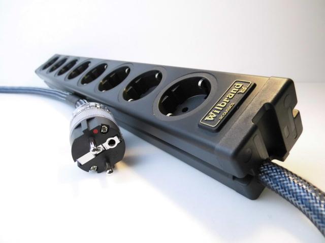 Wilbrand acoustics Netzleiste STERN Alu GF6 silver II 