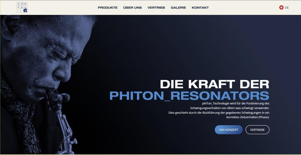phiTon_resonaTors | CorFac2 - Neue Webseite