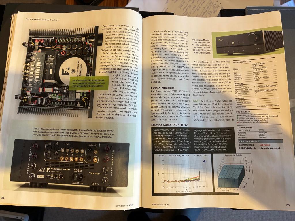 100 Punkte - highendig - überragend ist das Fazit von Lothar Brandt in der Audio/Stereoplay 01-26