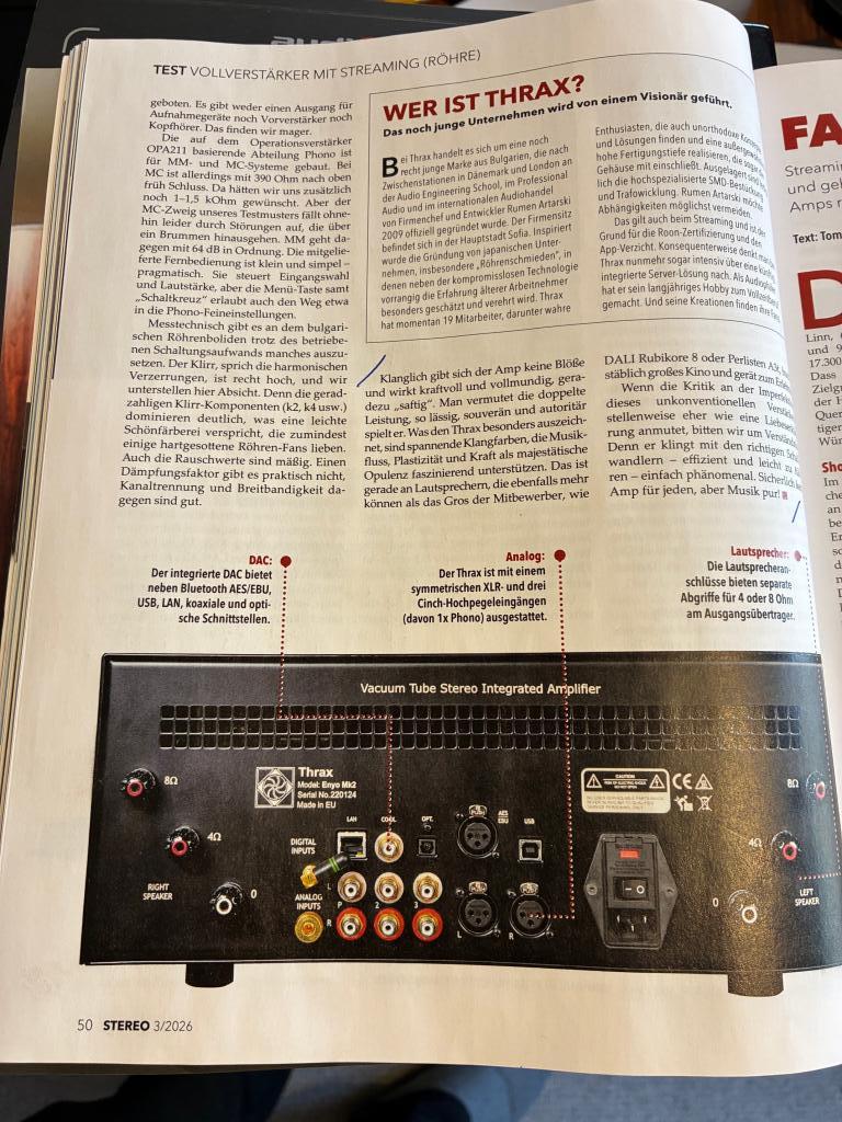 Kritik eher wie eine Liebeserklärung... - einfach phänominal...kein Amp für jeden - aber Musik pur ! www.audio-offensive.de und www.berlin-hifi.de