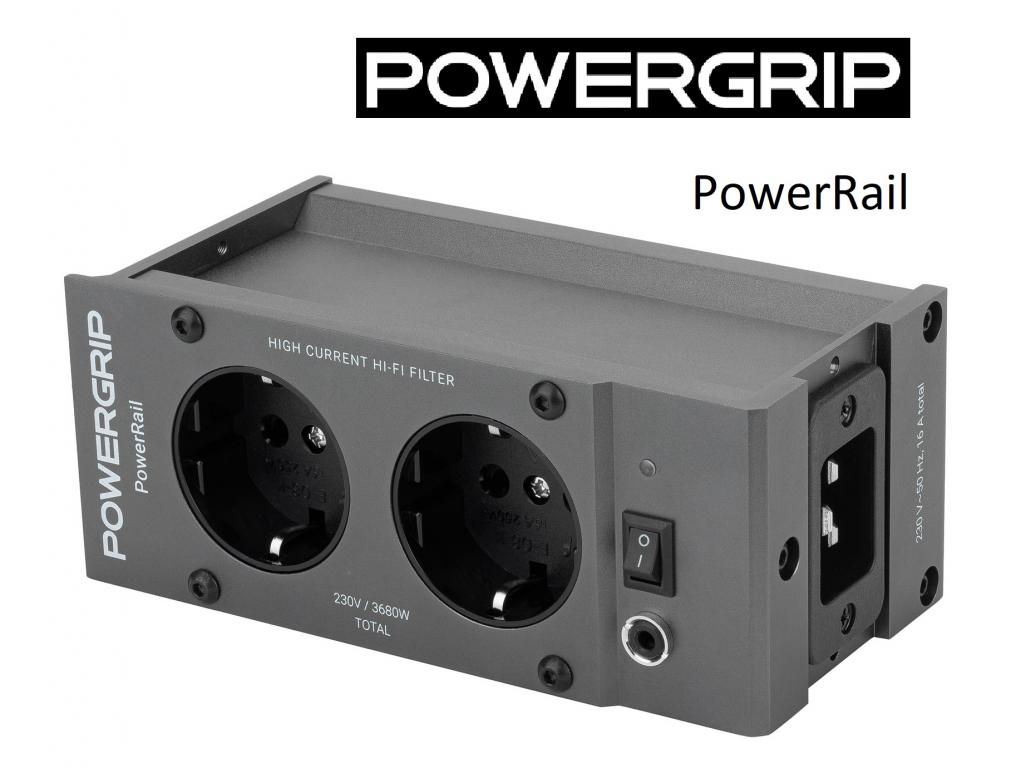 Neu: PowerGrip - PowerRail  PowerGrip_Phonar_Strom_Conditioner_Netzfilter_YG_WireWorld_Stromnetz_Brummen_Hifi_Klang_Musik