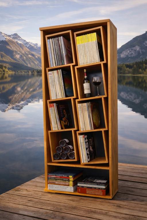 Das Schallplattenregal. Vinyl trifft Charakter.