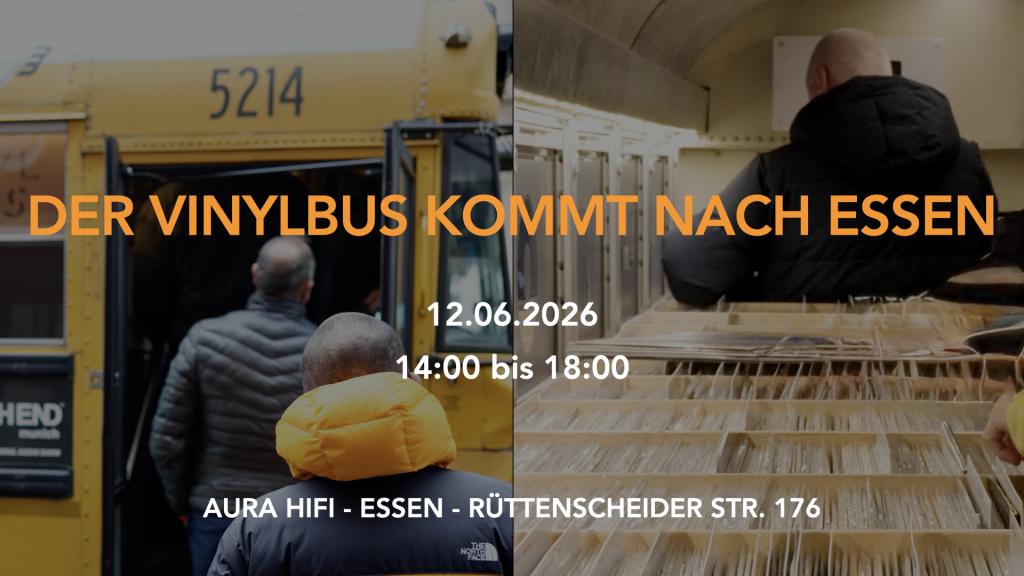 Der Vinylbus macht wieder Halt bei Aura HiFi in Essen-Rüttenscheid! Der Vinylbus bei Aura Hifi
